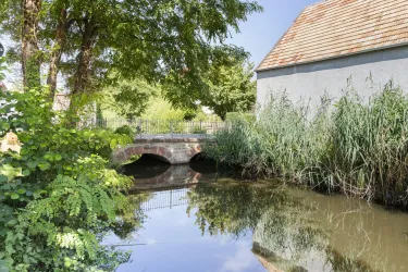 Weiher mit Brücke (© Stobbe)