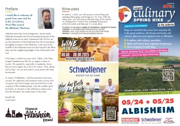 Flyer kulinarische Weinwanderung eng.