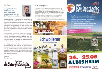 Flyer kulinarische Weinwanderung Zellertal