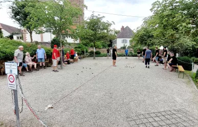 Boulebahnspieler