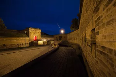 Teile der Germersheimer Festung bei Nacht (© Südpfalz-Tourismus e.V., Fotograf: Norman P.Krauss)