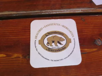 Bierdeckel Ottersheimer Bärenbräu
