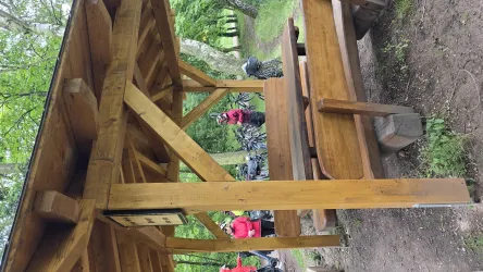 Neuer überdachter Rastplatz am Bärensee