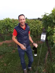 Michael Kuntz im Weinberg