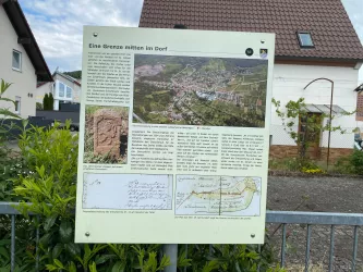 Eine Grenze mitten im Dorf (© Verein SÜW Annweiler e.V.)