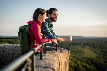 Morgenkaffee auf dem Luitpoldturm mit Panoramblick