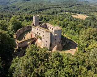 Burg Gräfenstein im Pfälzerwald bei Merzalben