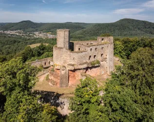 Burg Gräfenstein im Pfälzerwald bei Merzalben