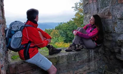 Blick aus Burgfenster