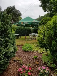 Blick in den Biergarten