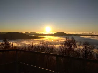 Blick vom Winschert-Felsen bei Sonnenaufgang