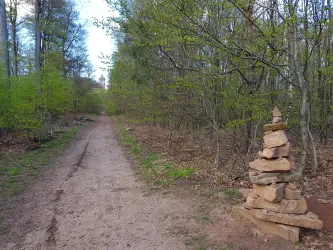 Weg vom Wanderparkplatz zum Luitpoldturm
