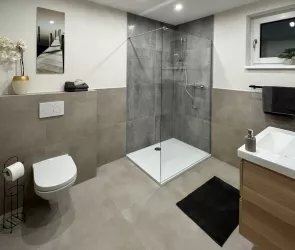 Badezimmer (© Archiv Ferienwohnung Timeout am Bärensteig)