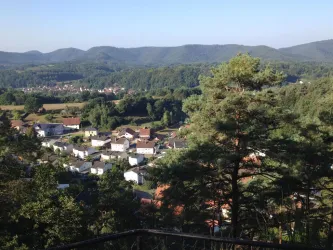 Blick vom Schuhfelsen auf Bruchweiler-Bärenbach