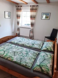 Schlafzimmer Blick auf Fenster