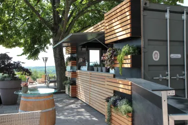 Outdoorküche auf der Terasse