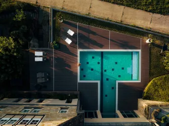 Sweimmingpool von oben