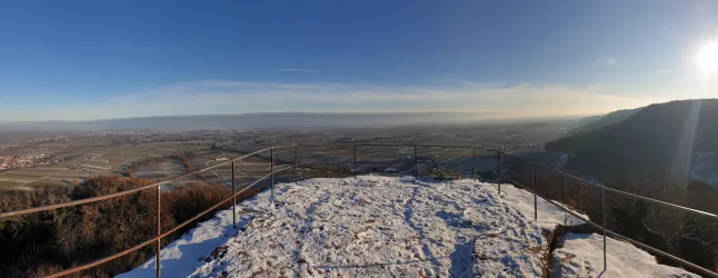 Aussichtsplattform im Winter