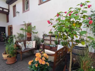 Ein lauschiges Plätzchen im geschützten Innenhof