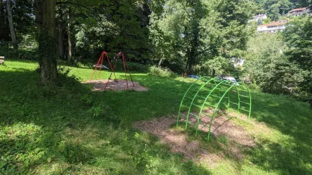 Schaukeln und Klettern