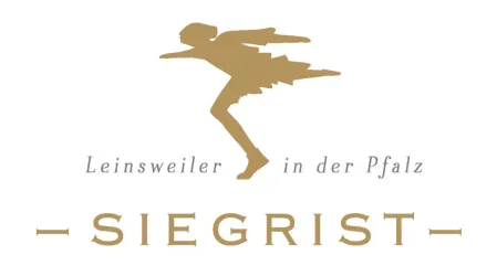 Das Logo zeigt eine stilisierte Figur, die in Bewegung ist. Darunter steht der Text "Leinsweiler in der Pfalz" und "SIEGRIST".