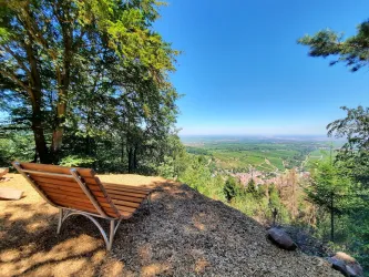 Liegebank mit Blick über Leinsweiler