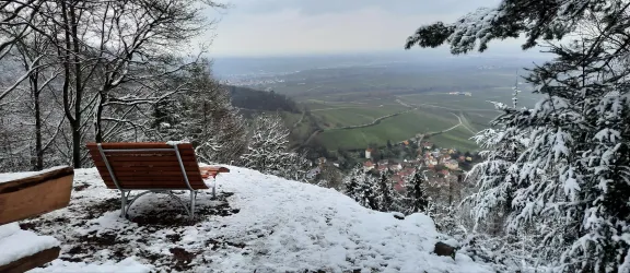 Aussichtspunkt im Winter