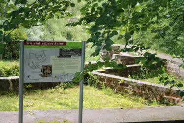 Burgruine Ehrwoog Infotafel