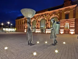 Alte Post mit Krekeler_Platz_ (© Stadtmarketing Pirmasens/H. Kröher)