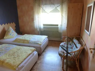 Schlafzimmer 1  Mittelgeschosswohnung (© Haus Bohngärten)