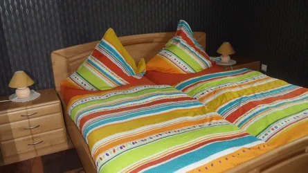 Schlafzimmer Erdgeschoss (© Haus Bohngärten)