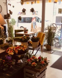 Tisch am Fenster (© Blumencafè Feig)