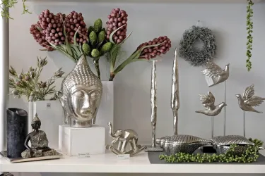 Detail Buddha Blumen Deko