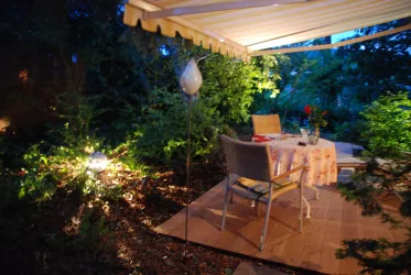 Terrasse bei Nacht
