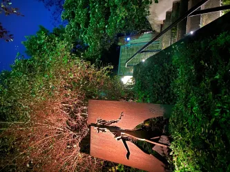Treppenaufgang beleuchtet