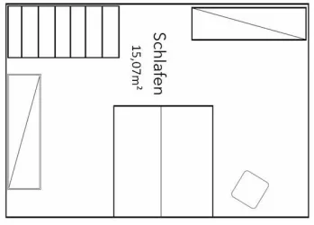 Mohn Schlafzimmer obere Etage