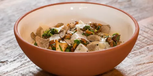 Pasta, Pfifferlinge, Trüffel