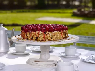 Hausgemachte Himbeer Torte