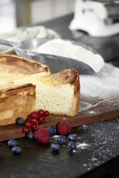 Hausgebackener Käsekuchen