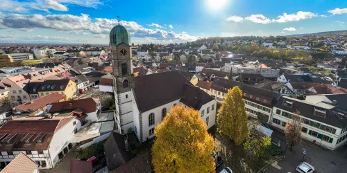 Burgkirche Komplettansicht von oben