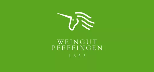 Logo weiss auf grünem Hintergrund