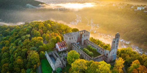 Klosterruine Limburg in Herbststimmung