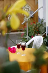 Sitzplatz im Hof