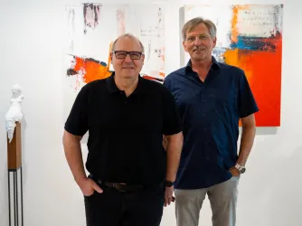 Galeristen G. Hesse und G. Hornung