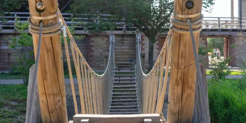 Hängebrücke im Detail