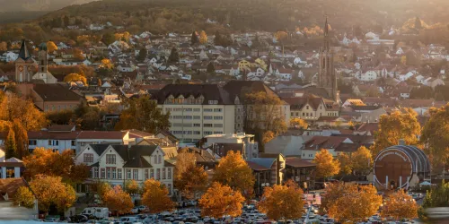Stadtbild Bad Dürkheim im Herbst