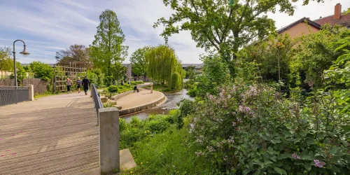 Kurpark Brücke über die Isenach