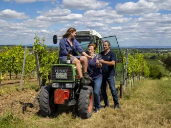 Familie Jüllich in den Weinbergen