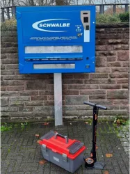 Fahrrad Reparaturstation und Werkzeug