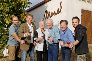 Im Weingut der Familie Mesel